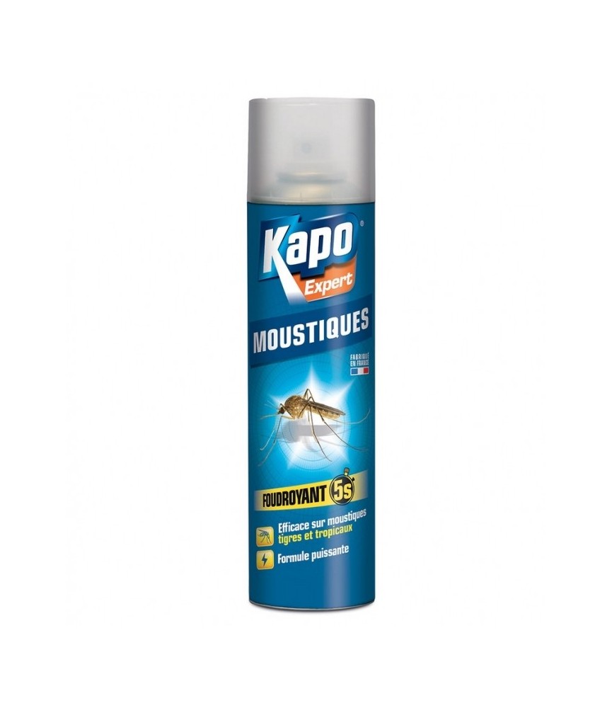 Aérosol Spécail moustiques - Foudroyant - 400 ml - KAPO Aérosol Spécail moustiques - Foudroyant - 400 ml - KAPO