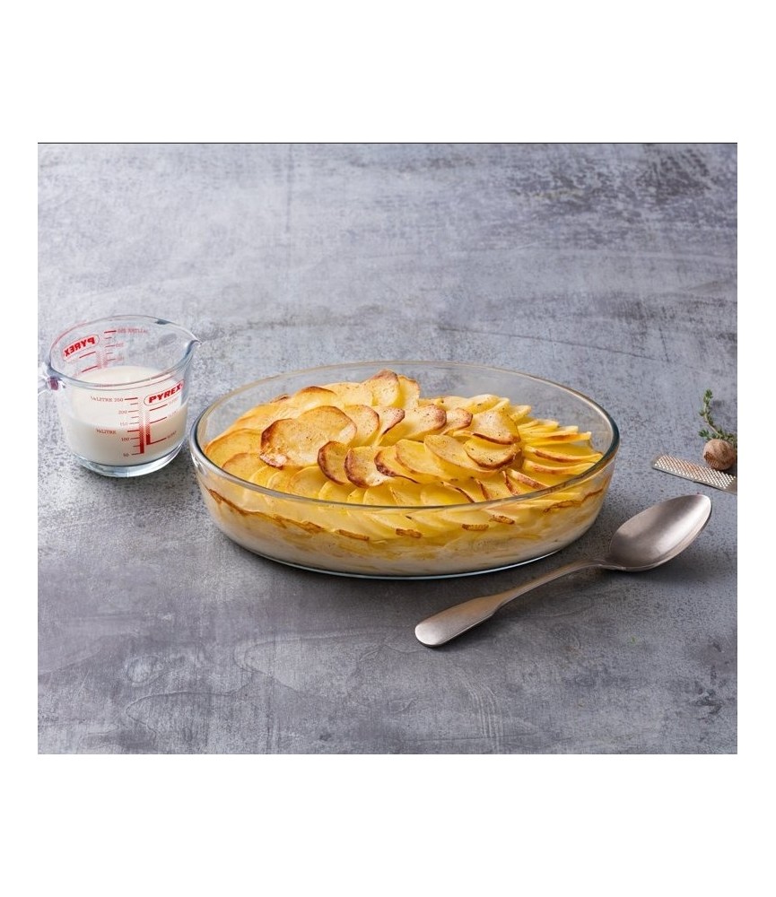 Plat à gratin ovale en verre - Essentials - 1.6 L - PYREX