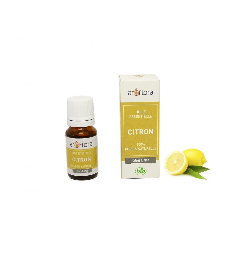 Huile essentielle BIO de Citron 100% pure et naturelle -10 ml - AROFLORA