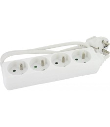 Bloc multiprise - 4 prises 2P + T sans interrupteur - DHOME