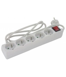 Bloc multiprise - 4 prises 2P + T avec interrupteur - DHOME