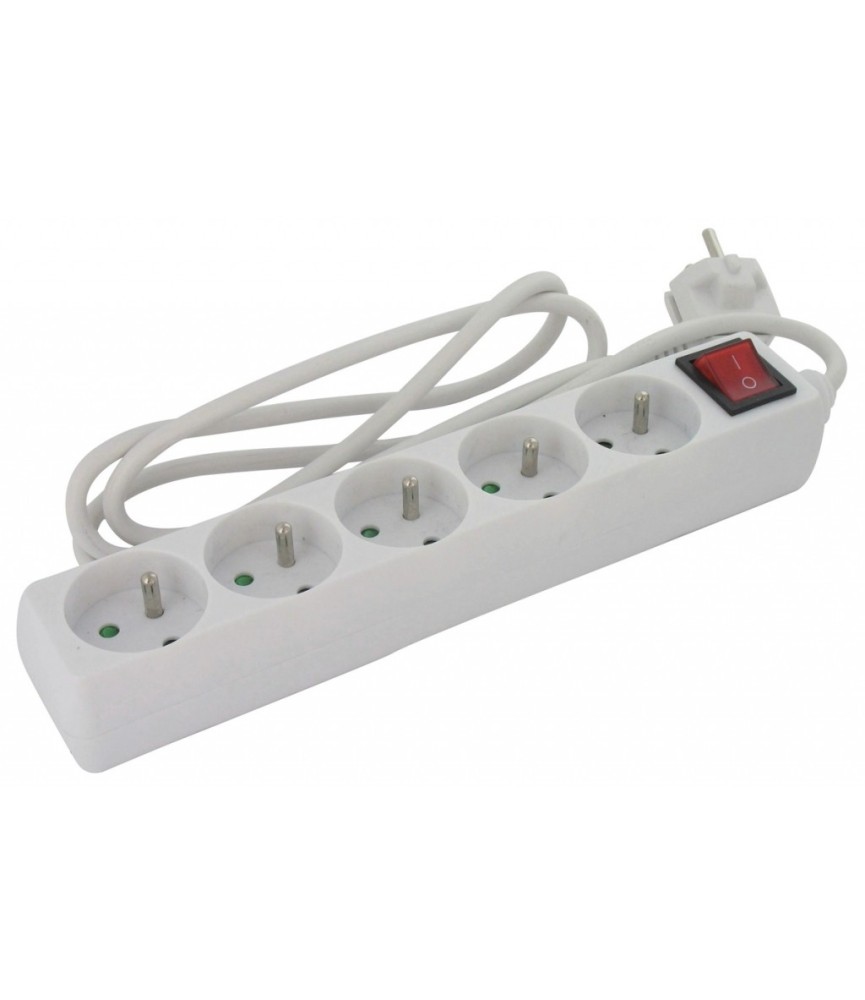 Bloc multiprise - 4 prises 2P + T avec interrupteur - DHOME Bloc multiprise - 4 prises 2P + T avec interrupteur - DHOME