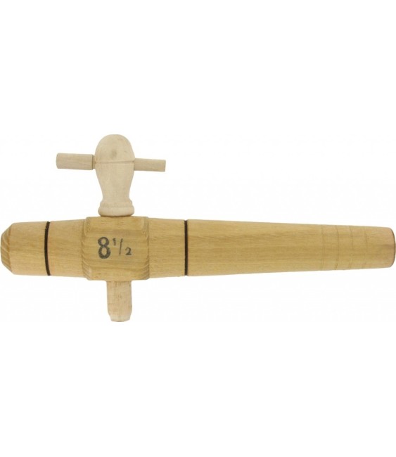 Robinet barrique conique acacia - Diamètre 25 mm - 8.5 pouces