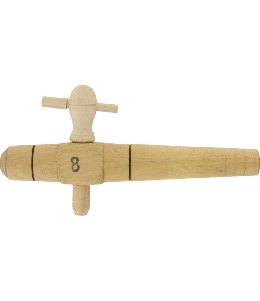 Robinet barrique conique acacia - Diamètre 24 mm - 8 pouces