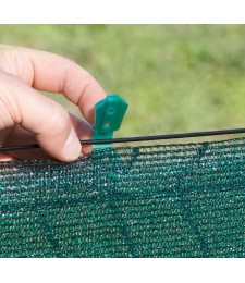 Clips de fixation pour brise-vue tissés - Totaltex - Lot de 20 clips - NORTENE
