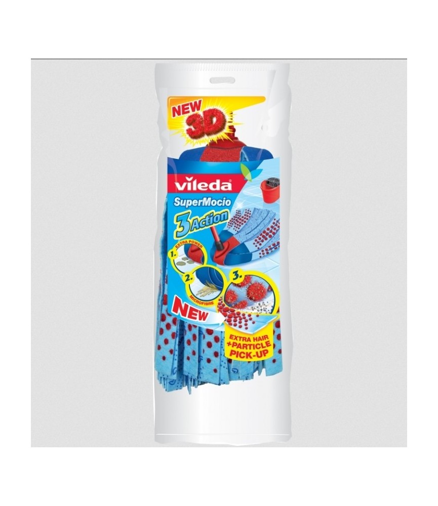 Recharge pour balai espagnol - SuperMocio 3 Action - VILEDA Recharge pour balai espagnol - SuperMocio 3 Action - VILEDA