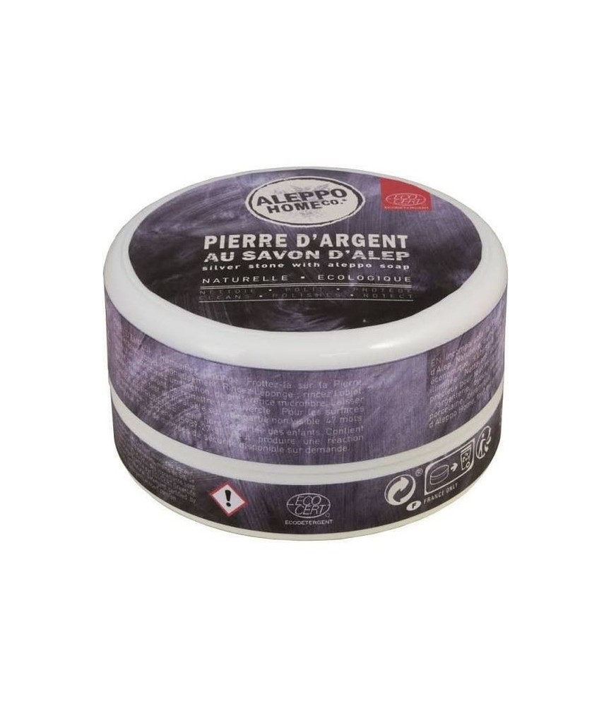 Pierre d'argent au savon d'Alep - 300 Grs - ALEPPO Pierre d'argent au savon d'Alep - 300 Grs - ALEPPO