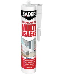 Mastic d'étanchéité Multi-usages - Blanc - 280 ml - SADER