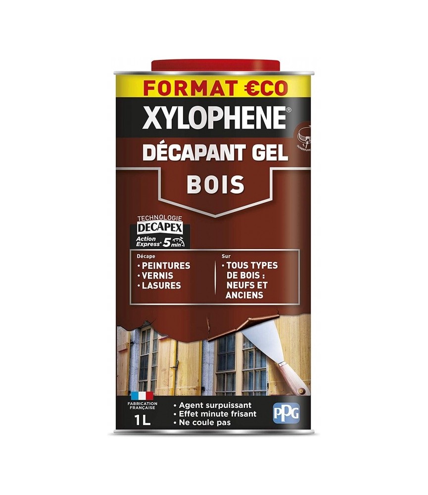 Décapant bois gel - 1 L - XYLOPHENE Décapant bois gel - 1 L - XYLOPHENE