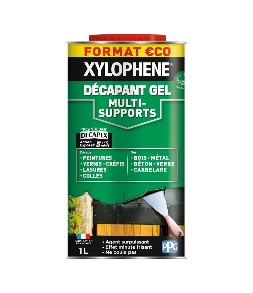 Décapant gel multi-supports - 1 L - XYLOPHENE Décapant gel multi-supports - 1 L - XYLOPHENE