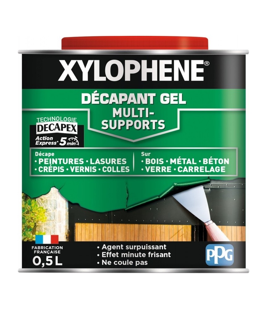Décapant gel multi-supports - 0.5 L - XYLOPHENE Décapant gel multi-supports - 0.5 L - XYLOPHENE