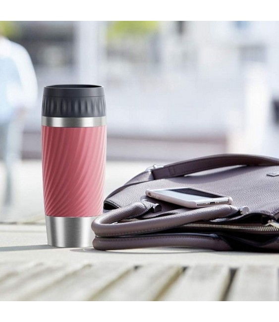 Mug isotherme - TRAVEL CUP Twist - 0.36 L - rose - EMSA
