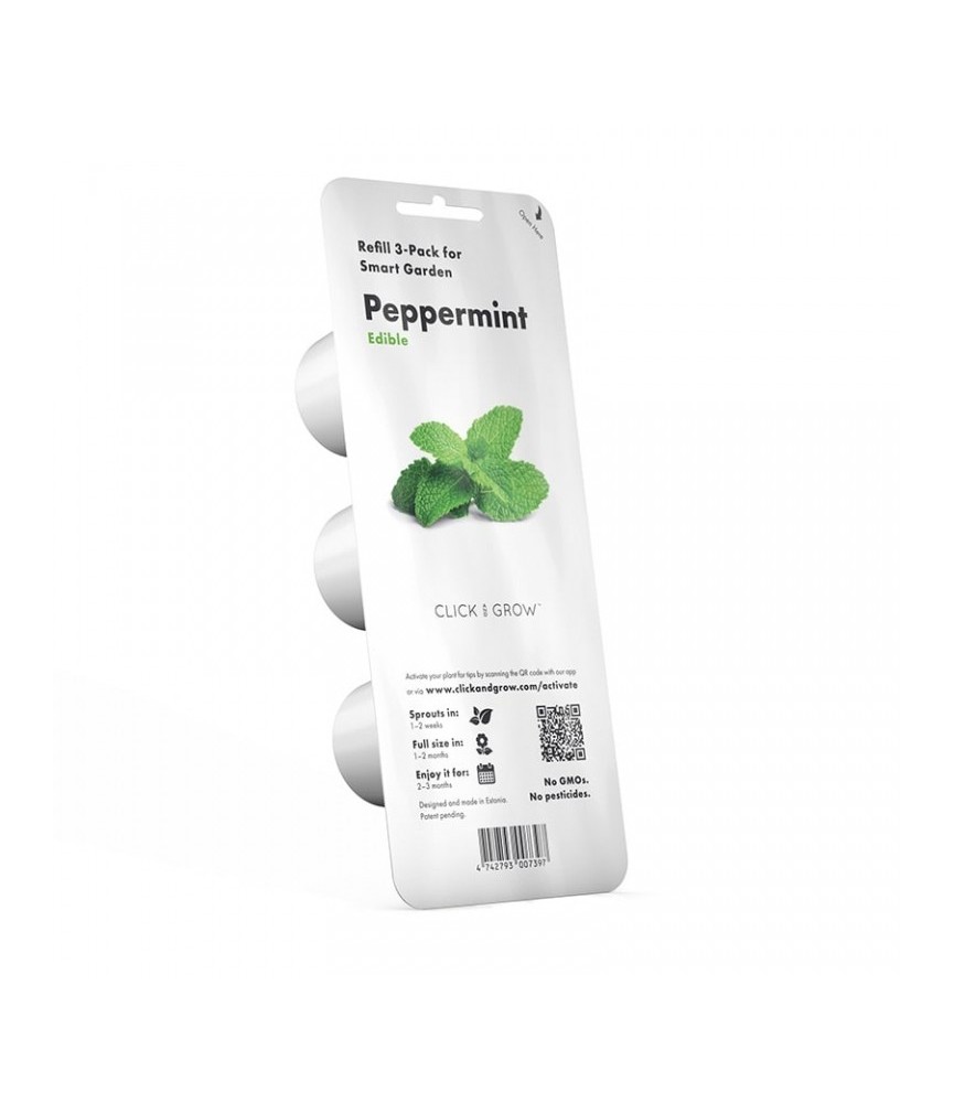 Capsule prête à planter - Menthe poivrée - Click & Grow - Lot de 3 - EMSA