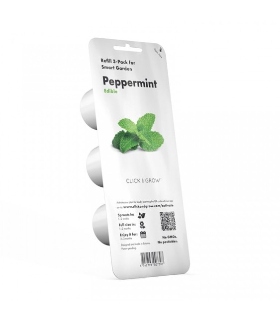 Capsule prête à planter - Menthe poivrée - Click & Grow - Lot de 3 - EMSA