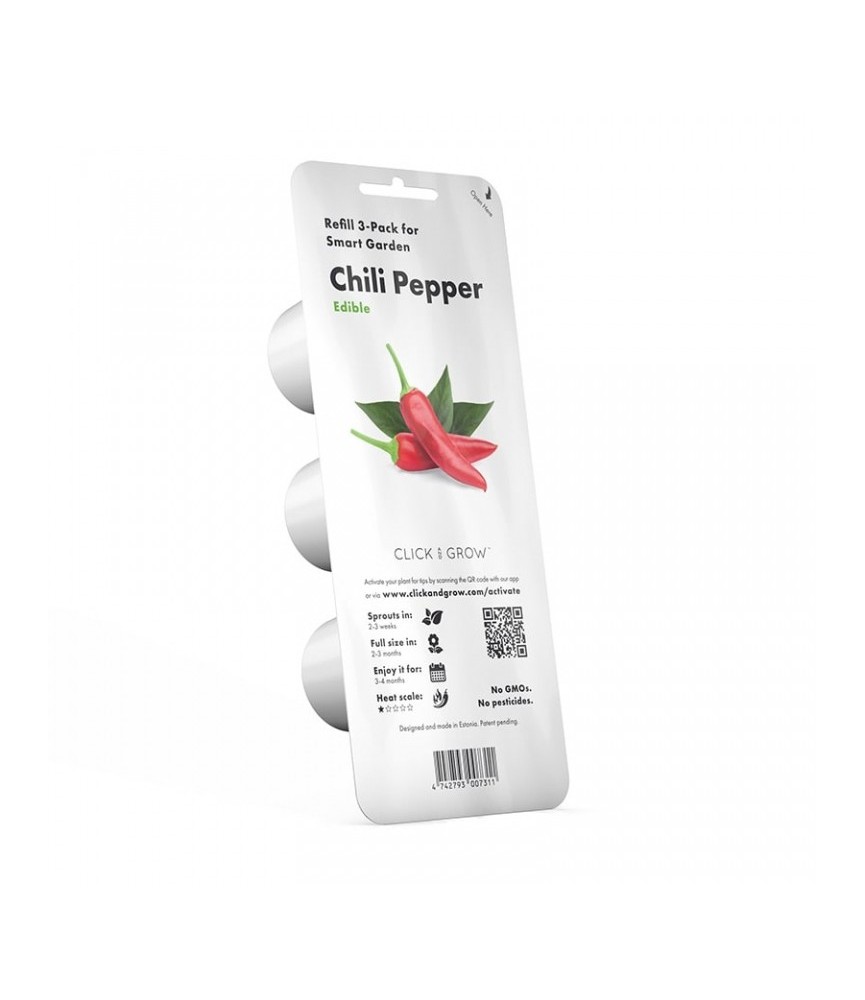 Capsule prête à planter - Piments rouges - Click & Grow - Lot de 3 - EMSA Capsule prête à planter - Piments rouges - Click & Grow - Lot de 3 - EMSA