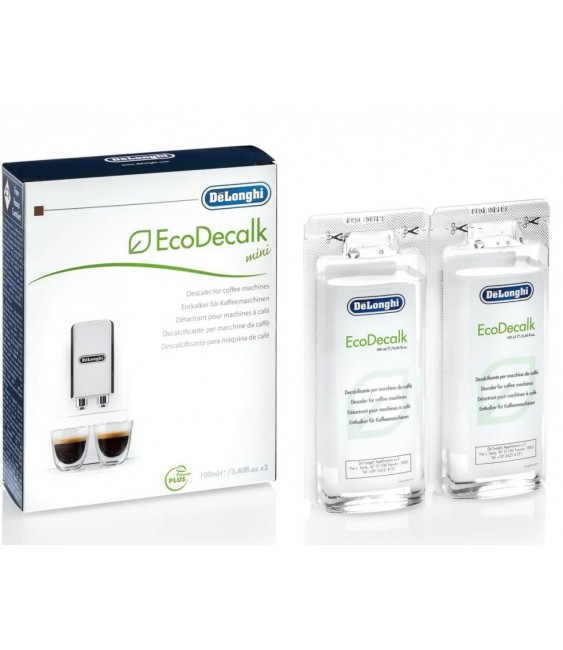 Détartrant pour cafetière écologique - EcoDecalk Mini - 2x100 ml - DELONGHI