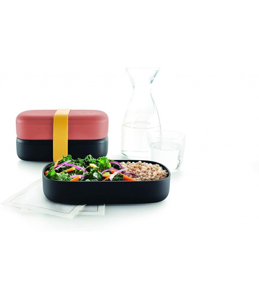 LunchBox to go - Corail + Couverts - LEKUÉ LunchBox to go - Corail + Couverts - LEKUÉ
