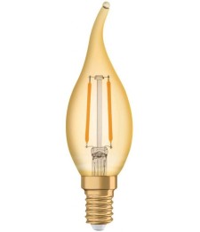 Ampoule LED à filament - Vintage Édition 1906 - E14 - 2.5 W - Flamme Coup de vent - OSRAM