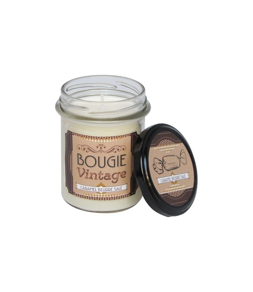 Bougie Vintage - Caramel beurre salé - 150 Grs - ODYSSEE DES SENS Bougie Vintage - Caramel beurre salé - 150 Grs - ODYSSEE DES SENS