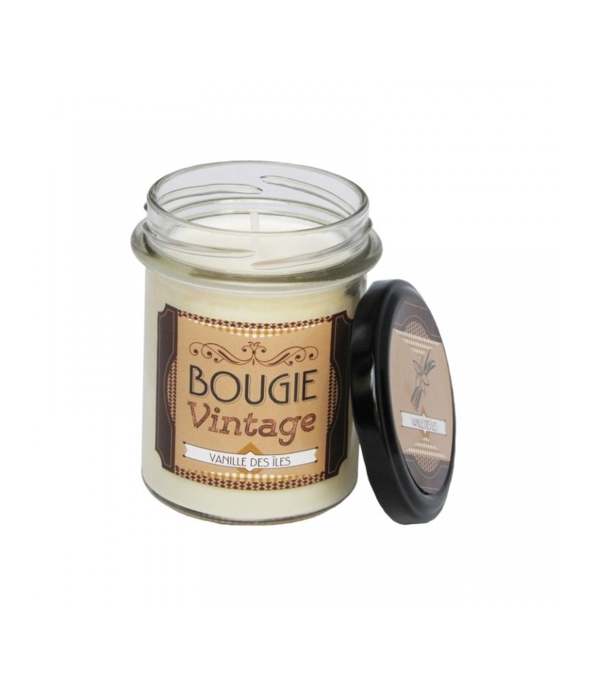 Bougie Vintage - Vanille des îles - 150 Grs - ODYSSEE DES SENS Bougie Vintage - Vanille des îles - 150 Grs - ODYSSEE DES SENS