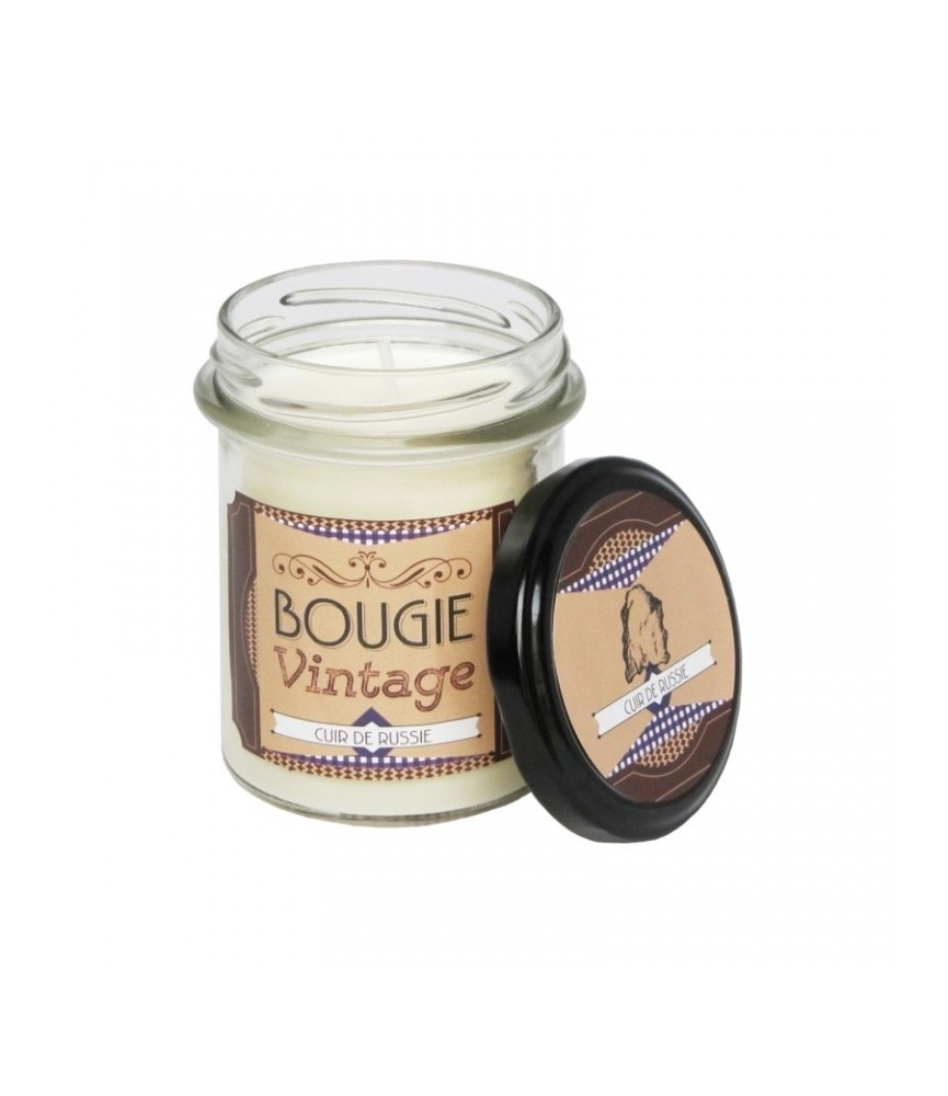 Bougie Vintage - Cuir de Russie - 150 Grs - ODYSSEE DES SENS