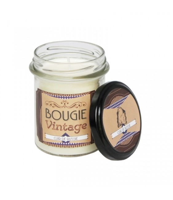 Bougie Vintage - Cuir de Russie - 150 Grs - ODYSSEE DES SENS
