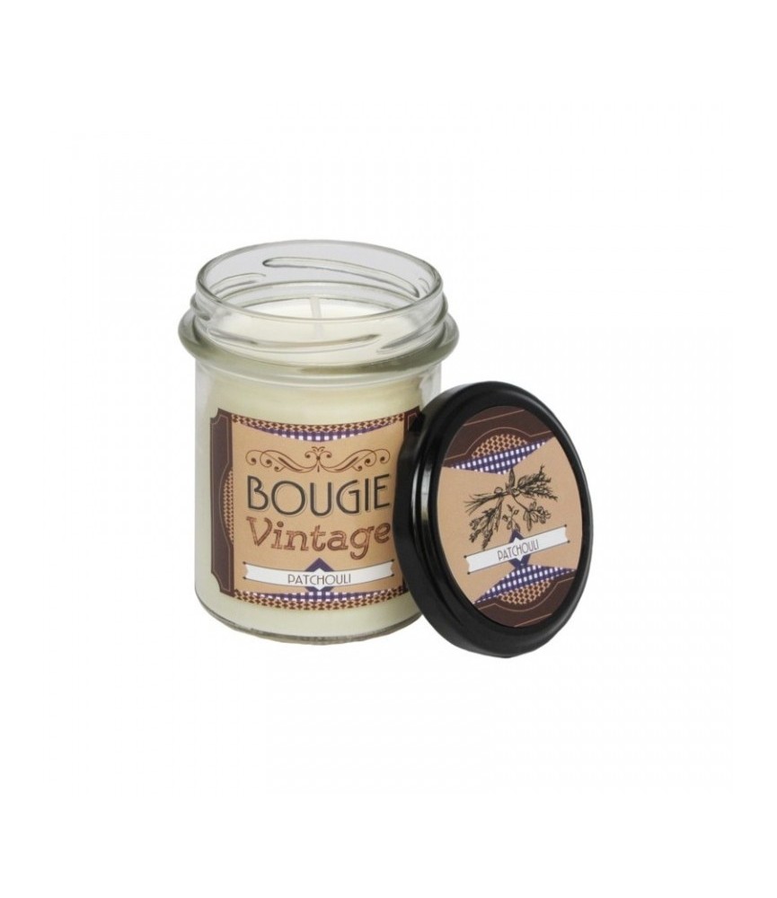 Bougie Vintage - Patchouli - 150 Grs - ODYSSEE DES SENS Bougie Vintage - Patchouli - 150 Grs - ODYSSEE DES SENS