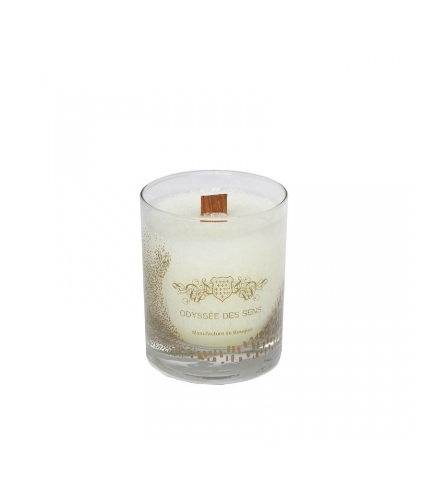 Bougie avec mèche en bois - Caramel beurre salé - 180 Grs - ODYSSEE DES SENS Bougie avec mèche en bois - Caramel beurre salé - 180 Grs - ODYSSEE DES SENS