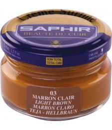 Cirage Saphir - Crème Surfine - Marron clair - 50 ml - AVEL