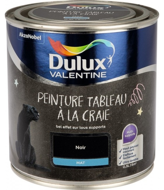 Peinture tableau à la craie - Noir - 500 ml - DULUX