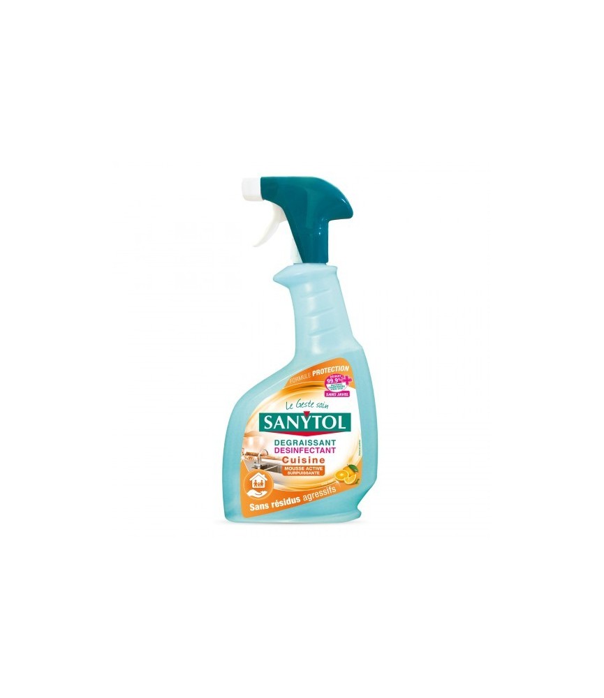 Dégraissant et désinfectant cuisine - Agrumes - 500 ml - SANYTOL