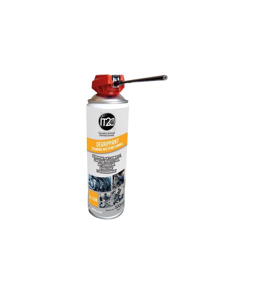 Dégrippant multi-fonctions avec diffuseur - 500 ml - IT2C Dégrippant multi-fonctions avec diffuseur - 500 ml - IT2C