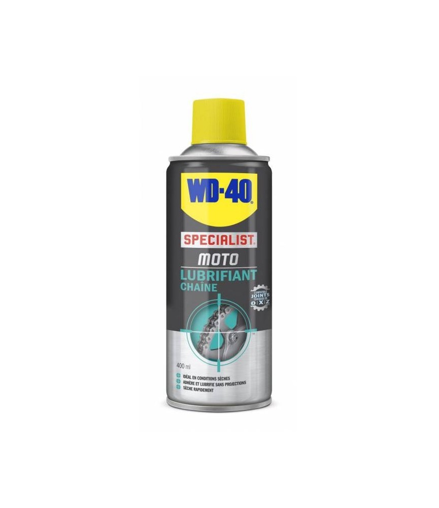 Lubrifiant chaîne conditions sèches - Spécial moto - 400 ml - WD-40
