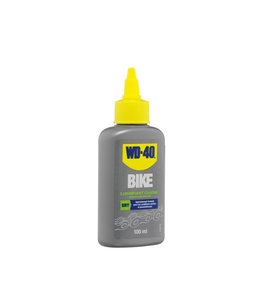 Lubrifiant chaîne conditions sèches - Spécial vélo - 100 ml - WD-40 BIKE Lubrifiant chaîne conditions sèches - Spécial vélo - 100 ml - WD-40 BIKE