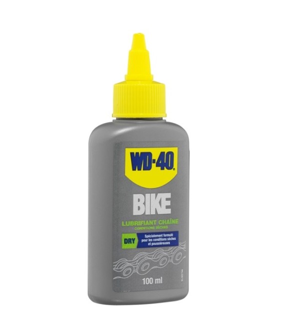 Lubrifiant chaîne conditions sèches - Spécial vélo - 100 ml - WD-40 BIKE