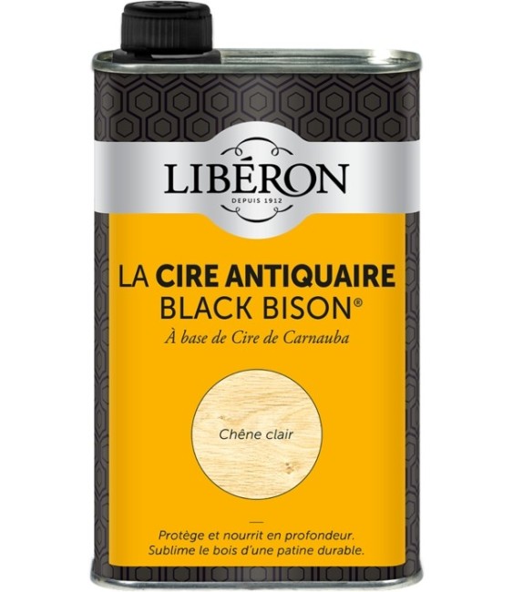 Cire d'antiquaire liquide - Black Bison - Chêne clair - 500 ml - LIBERON