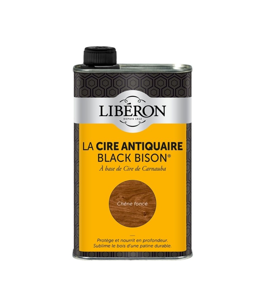 Cire d'antiquaire liquide - Black Bison - Chêne foncé - 500 ml - LIBERON