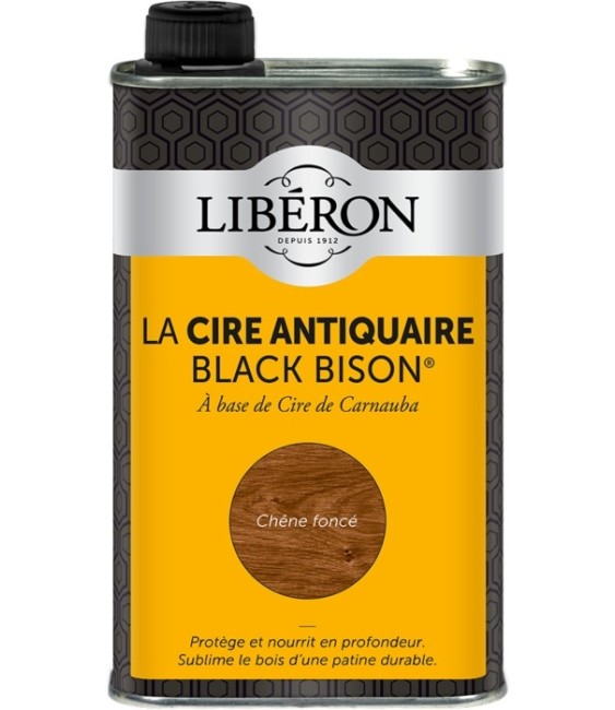 Cire d'antiquaire liquide - Black Bison - Chêne foncé - 500 ml - LIBERON