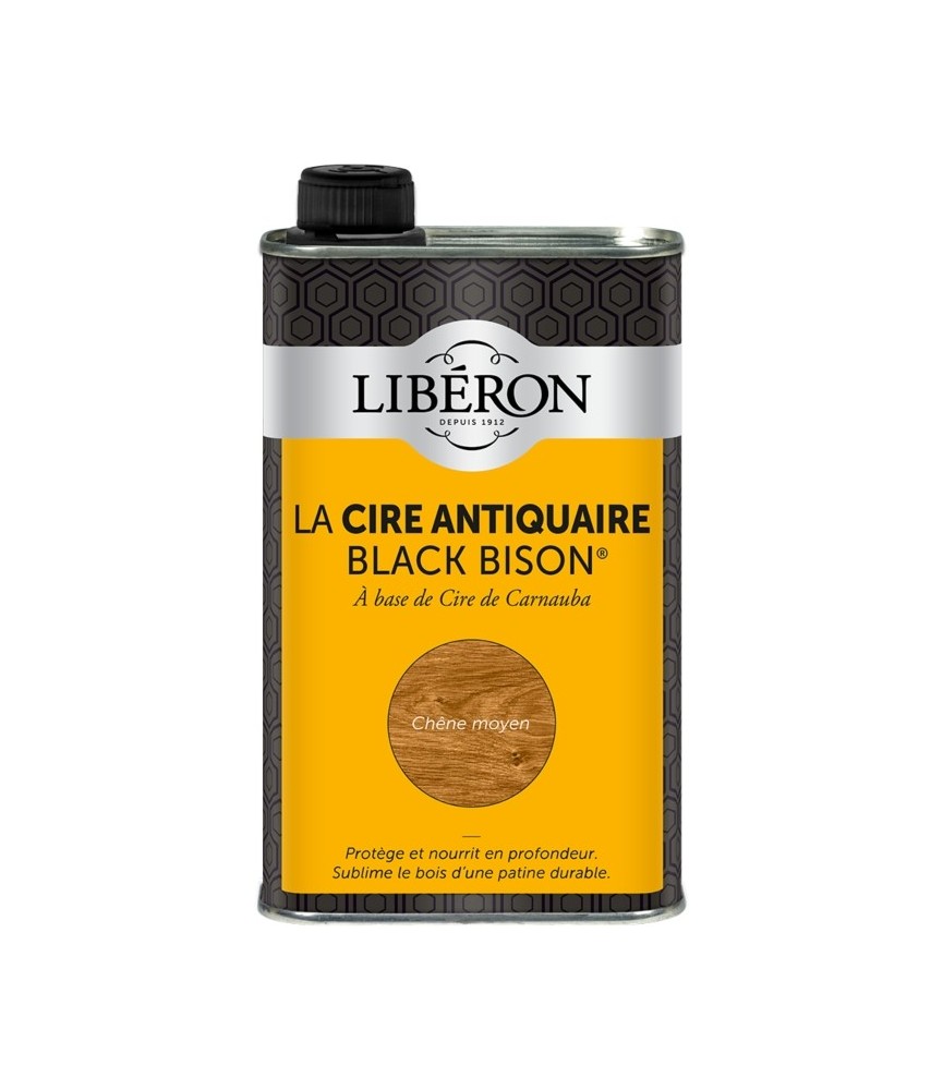 Cire d'antiquaire liquide - Black Bison - Chêne moyen - 500 ml - LIBERON