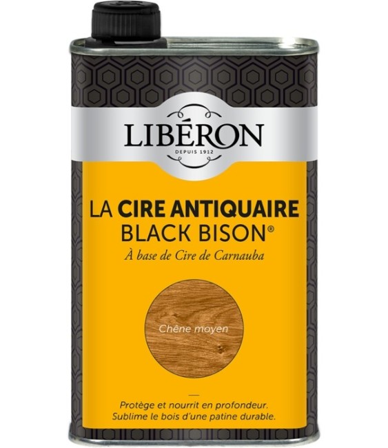 Cire d'antiquaire liquide - Black Bison - Chêne moyen - 500 ml - LIBERON
