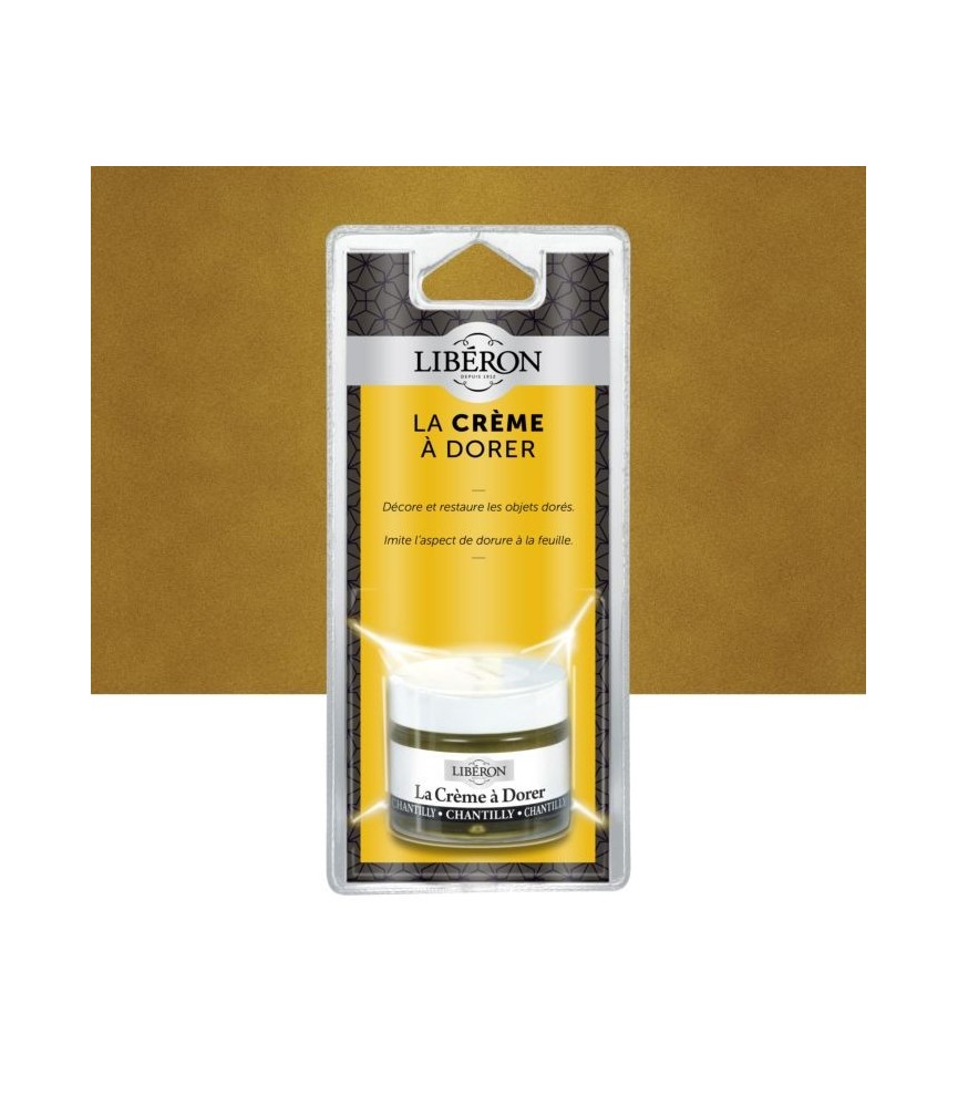Cire brillante pour restauration - La crème à dorer - Chantilly - 30 ml - LIBERON Cire brillante pour restauration - La crème à dorer - Chantilly - 30 ml - LIBERON