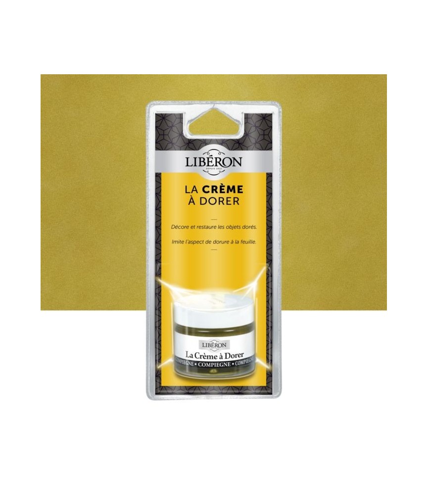 Cire brillante pour restauration - La crème à dorer - Compiegne - 30 ml - LIBERON Cire brillante pour restauration - La crème à dorer - Compiegne - 30 ml - LIBERON