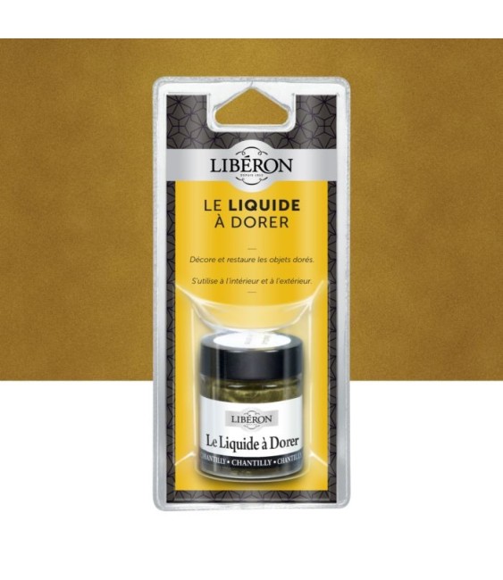 Vernis brillant pour restauration - Le liquide à dorer - Chantilly - 30 ml - LIBERON