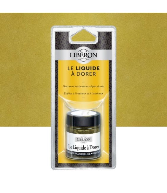 Vernis brillant pour restauration - Le liquide à dorer - Compeigne - 30 ml - LIBERON