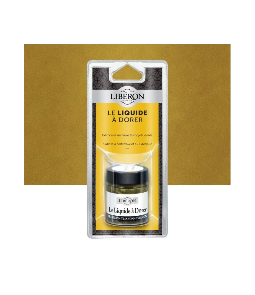 Vernis brillant pour restauration - Le liquide à dorer - Trianon - 30 ml - LIBERON Vernis brillant pour restauration - Le liquide à dorer - Trianon - 30 ml - LIBERON