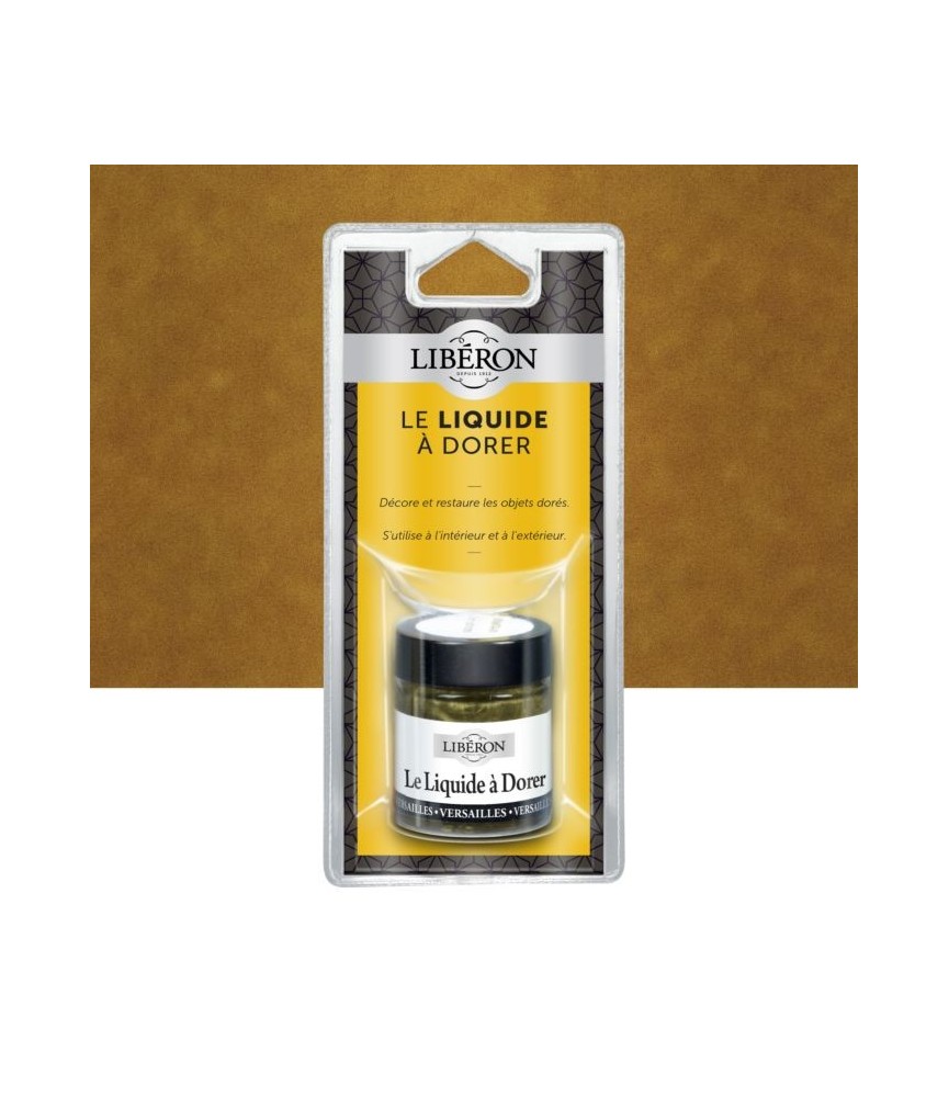 Vernis brillant pour restauration - Le liquide à dorer - Versailles - 30 ml - LIBERON Vernis brillant pour restauration - Le liquide à dorer - Versailles - 30 ml - LIBERON