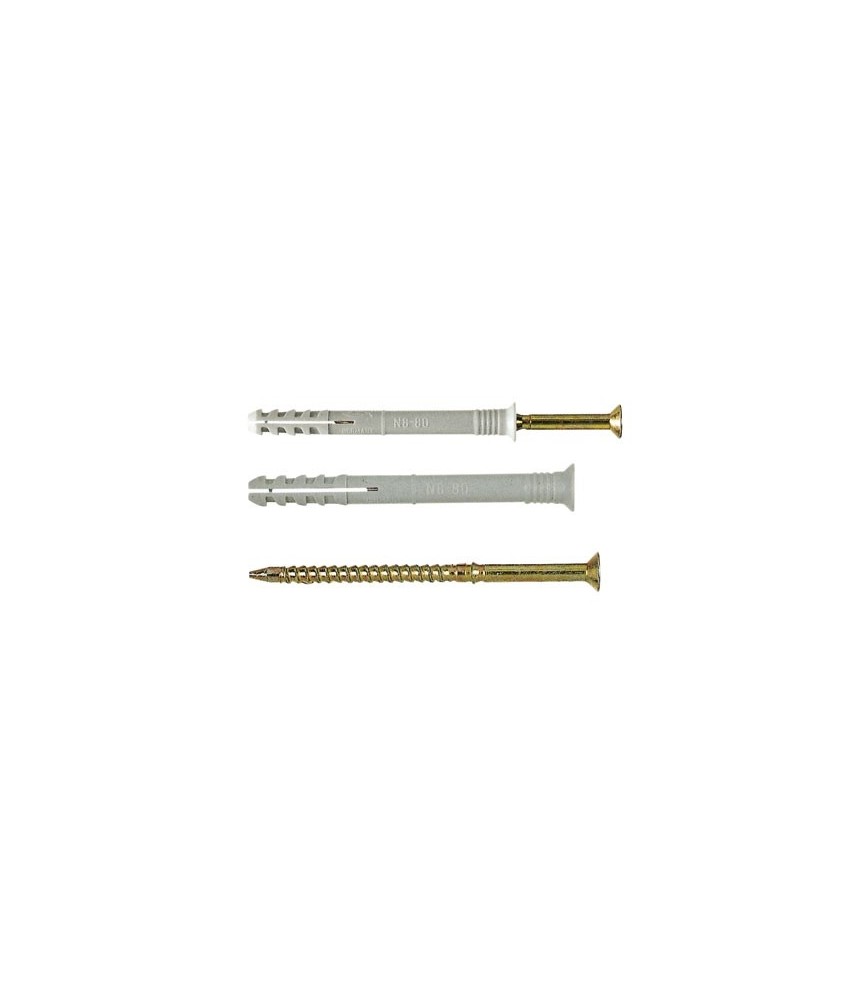 Cheville à frapper en nylon - Forêt 6 mm - 4 x 88 mm - Lot de 50 - FISCHER
