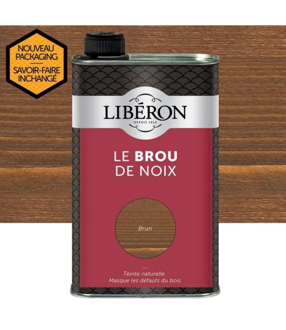 Teinter naturellement - Broux de Noix - Brun - 500 ml - LIBERON