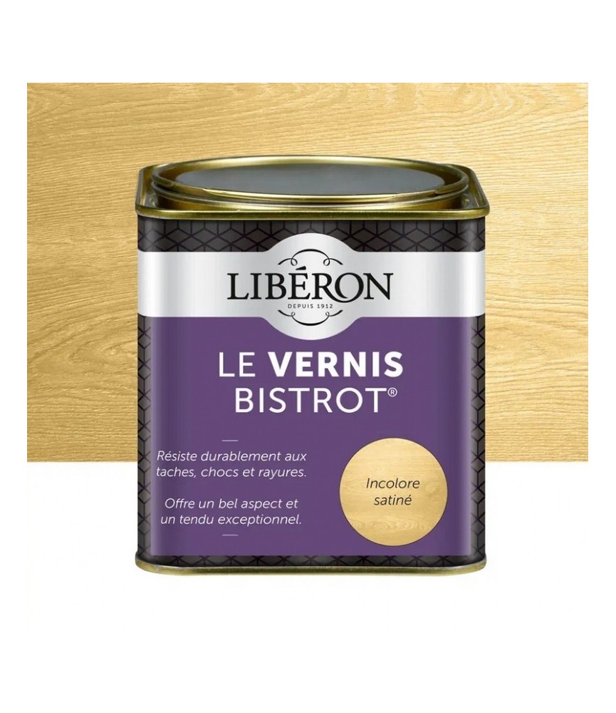 Le Vernis Bistrot - Incolore satiné - 500 ml - LIBERON