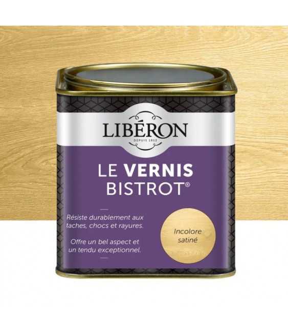 Le Vernis Bistrot - Incolore satiné - 500 ml - LIBERON